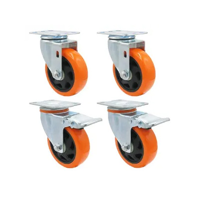 CASTER WHEEL ORANGE 2.5'' SWIVEL